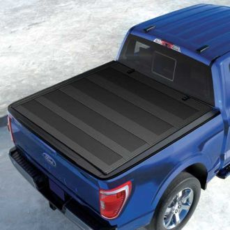 RFX Hard 4-Panel Folding Tonneau Cover  &ndash; Black (19-26 Ram 1500 New Body (76in) 6ft 4in SB)